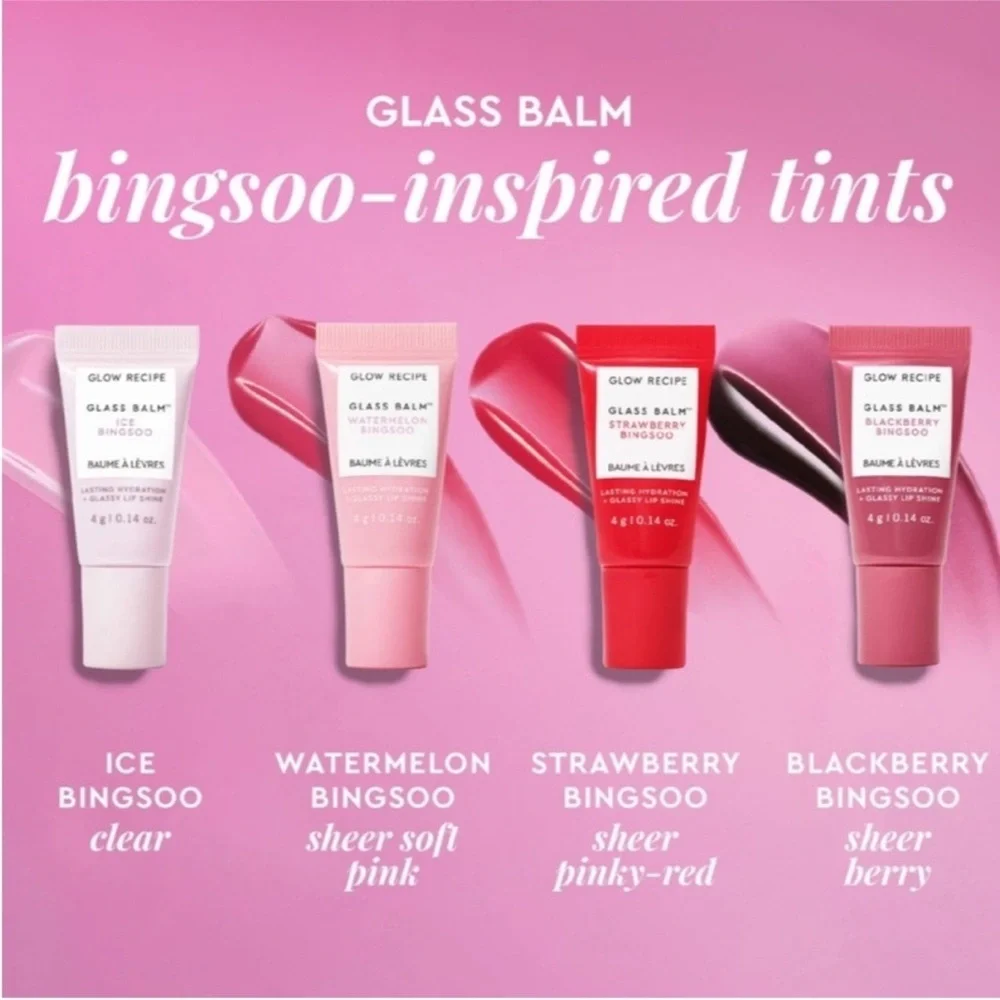 Glow Recipe Glass Balm Mini Lip Collection 4pc Set BNIB